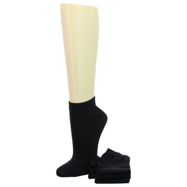 SOFT Quarter Comfort-Socken 3-er Schwarz